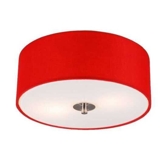 Moderní stropní svítidlo červené 30 cm - buben