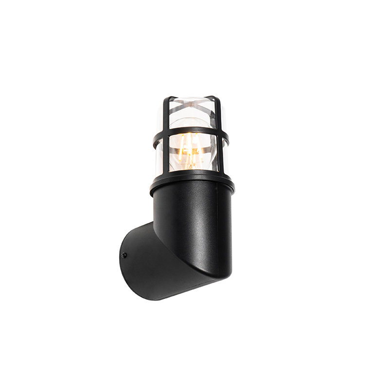 Moderní venkovní nástěnná lampa černá IP54 20