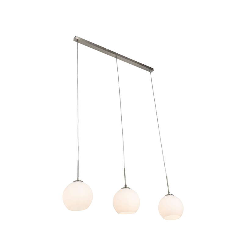 Moderní závěsná lampa 3-lehká ocel - Eloy