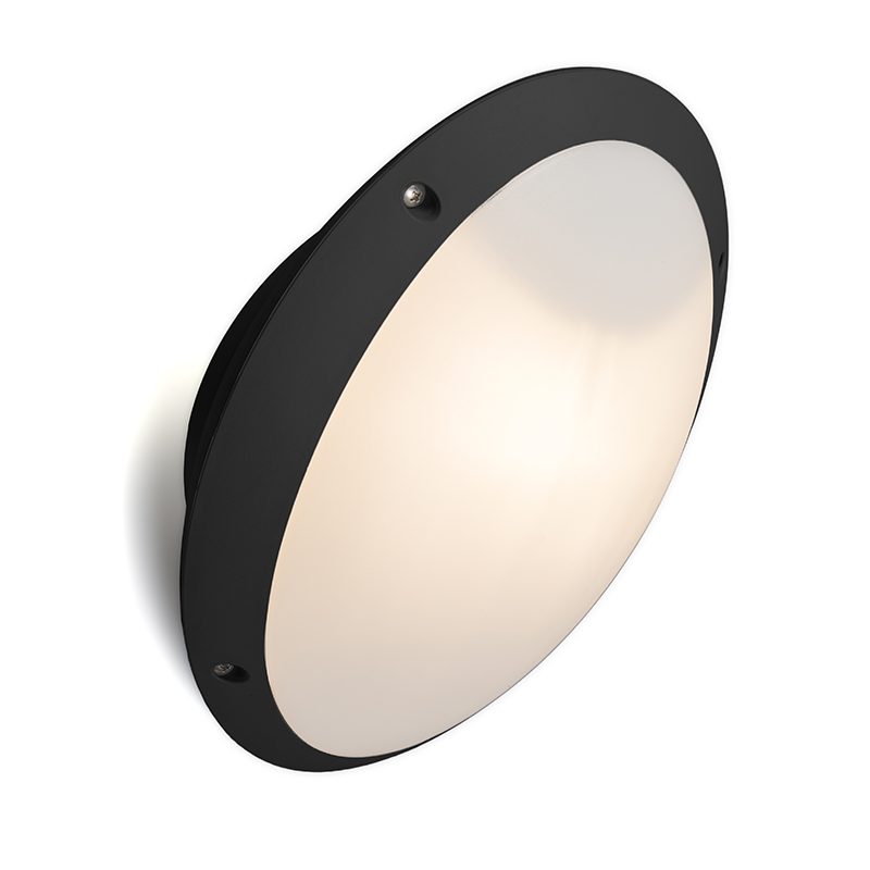 Nástěnná lampa černá IP65 nastavitelná - Remi