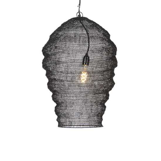 Orientální závěsná lampa černá - Nidum