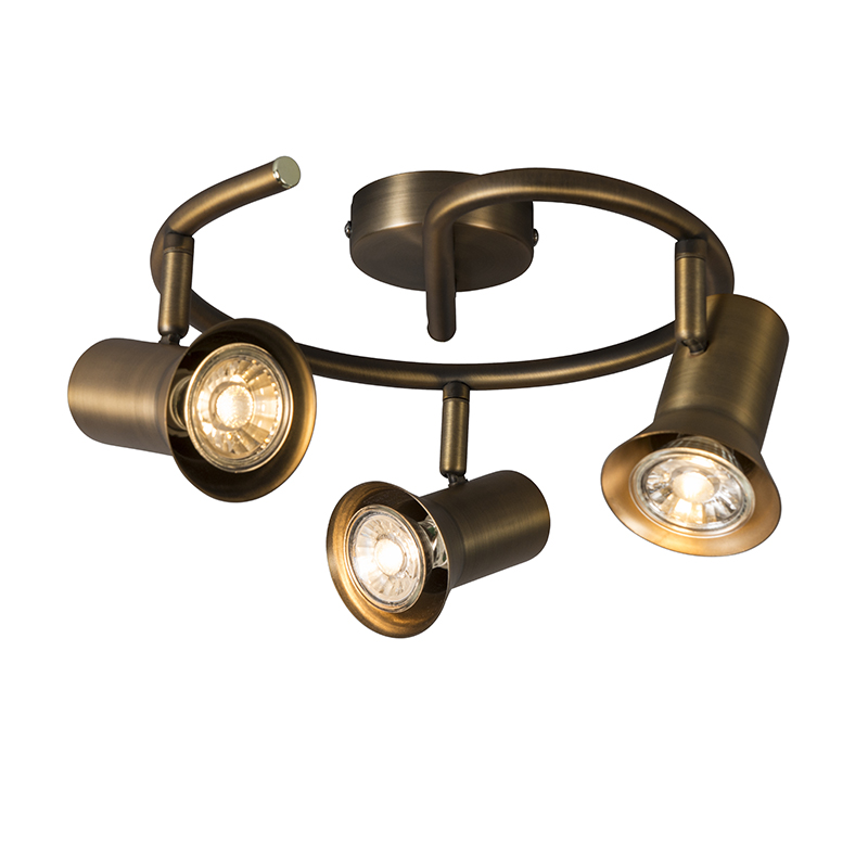 Otočné a sklopné kadeře z bronzu na stropě - Karin 3