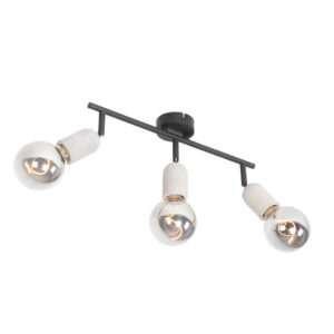 Průmyslová černá s betonovým 3-světlem - Pedra