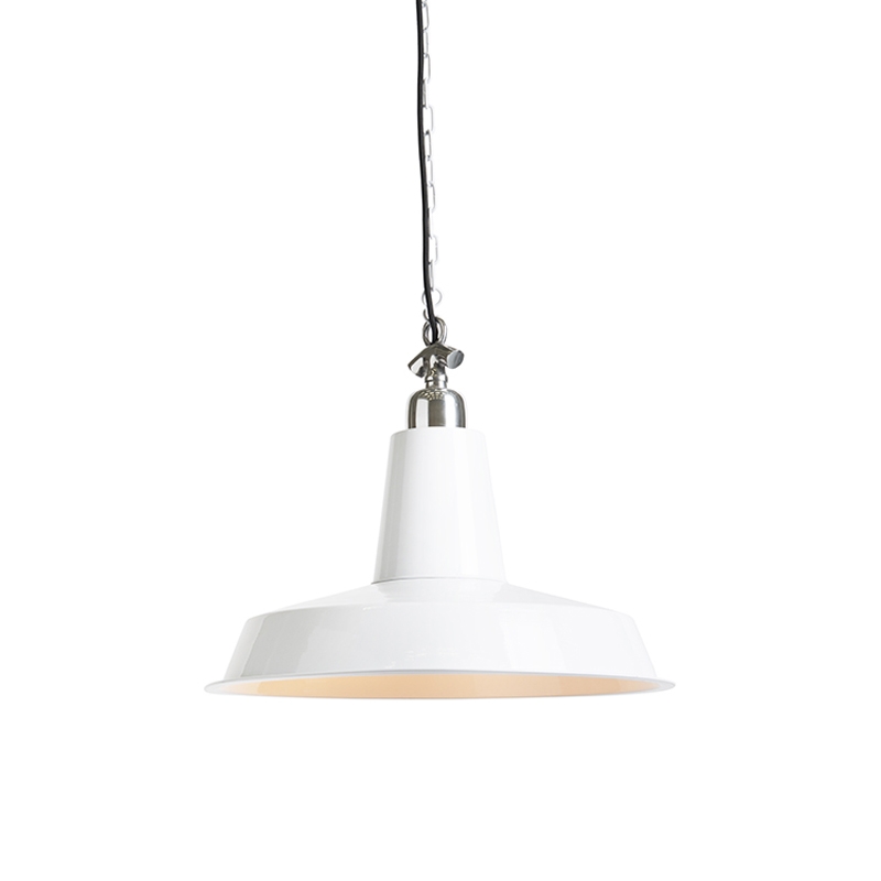 Průmyslová závěsná lampa bílá - Warrior