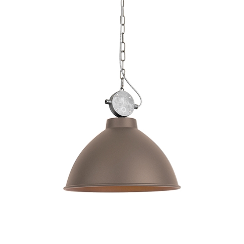 Průmyslová závěsná lampa hnědá - Anterio 38