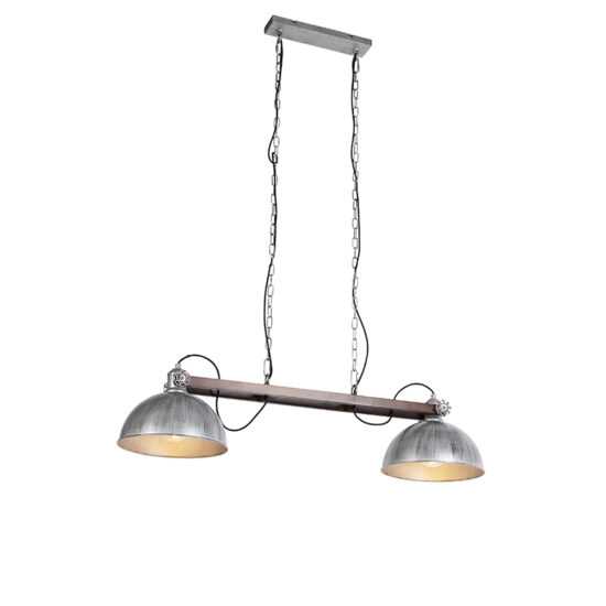 Průmyslová závěsná lampa zinek - Hathi