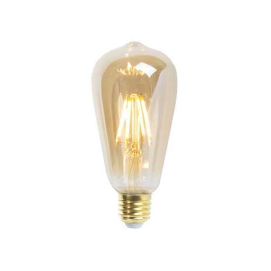 Sada 3 E27 stmívatelných LED žárovek ST64 360 lumenů 2200K