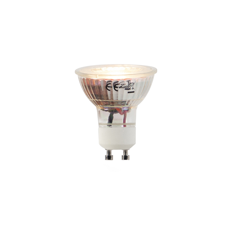 Sada 5 LED žárovek GU10 5W 2000-2700K Dim pro zahřátí