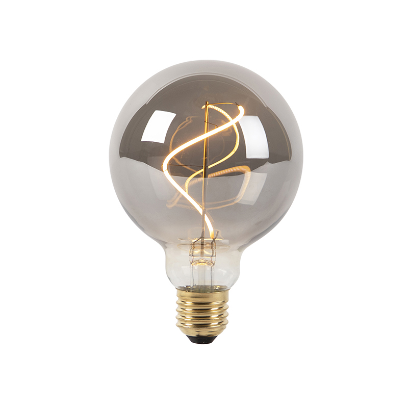 Sada 5 stmívatelných LED žárovek E27 kouřových G95 2100K