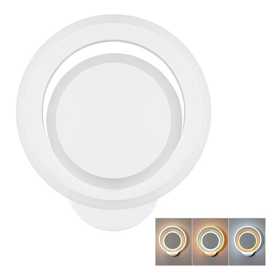 Solight Bílý přisazený LED panel kulatý 200mm 34W WO783