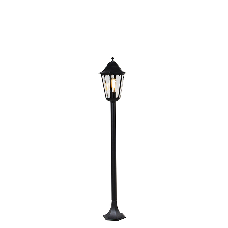 Stojící venkovní lucerna černá 120 cm IP44 - New Orleans