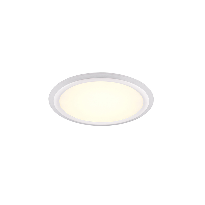 Stropní lampa bílá 50 cm vč. RGB LED dálkového ovladače - Anke