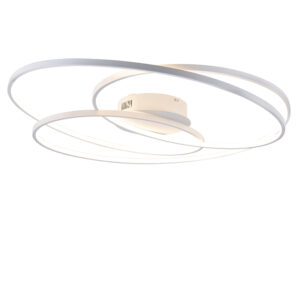 Stropní lampa bílá 80 cm vč. LED 3stupňové stmívatelné - Rowin