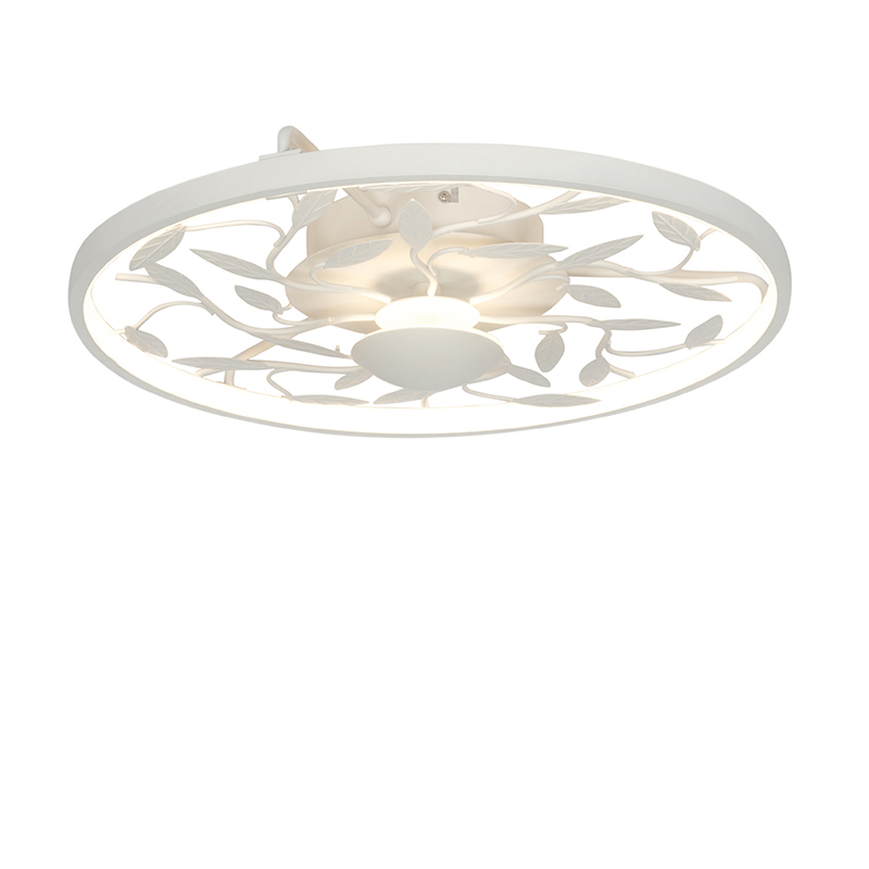 Stropní lampa ve stylu Art Deco bílá