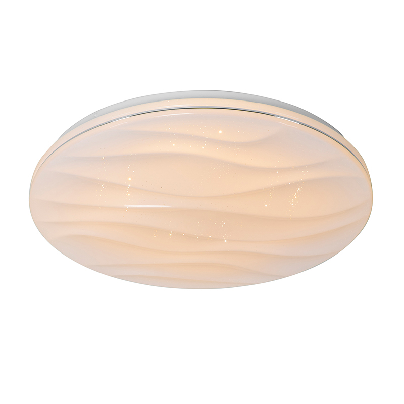 Stropní svítidlo bílé 38 cm vč. LED s dálkovým ovládáním - Damla