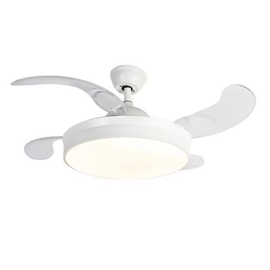 Stropní ventilátor bílý s dálkovým ovládáním vč. LED - Xiro