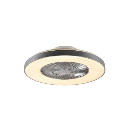Stropní ventilátor stříbrný s hvězdným efektem stmívatelný - Climo