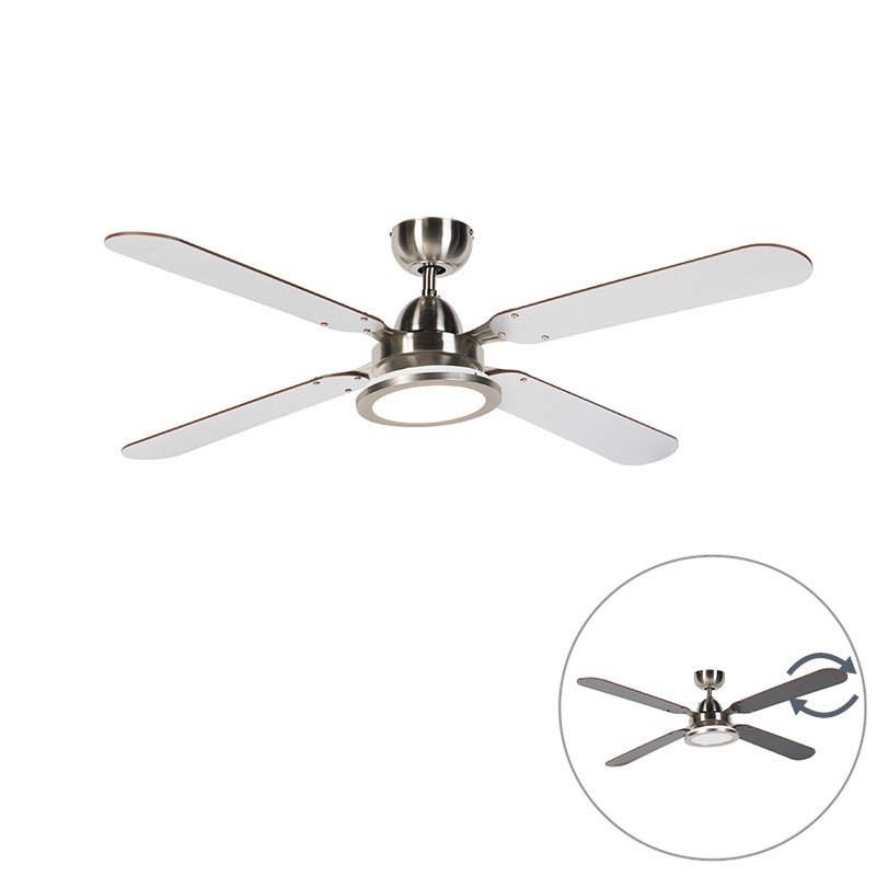 Stropní ventilátor stříbrošedý s dálkovým ovládáním - Fanattic
