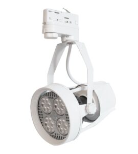 T-LED Bílé lištové svítidlo 3F + LED žárovka 35W Barva světla: Teplá bílá 105602_032601