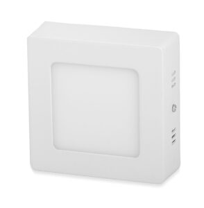 T-LED Bílý přisazený LED panel hranatý 115x115mm 6W Barva světla: Studená bílá 10273