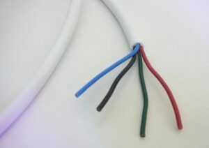 T-LED Kabel RGB čtyřžilový kulatý průměr: 4 x 0