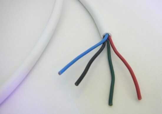 T-LED Kabel RGB čtyřžilový kulatý průměr: 4 x 0