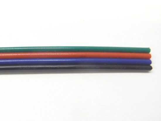 T-LED Kabel RGB čtyřžilový plochý 11106