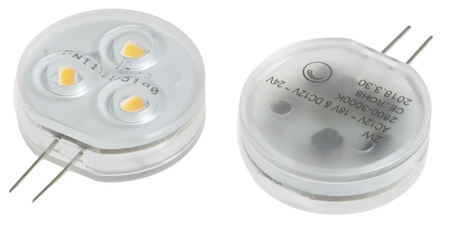 T-LED LED žárovka 2W G4 12-24V Barva světla: Studená bílá 04219