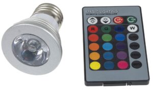 T-LED LED žárovka RGB 3W E27 02103