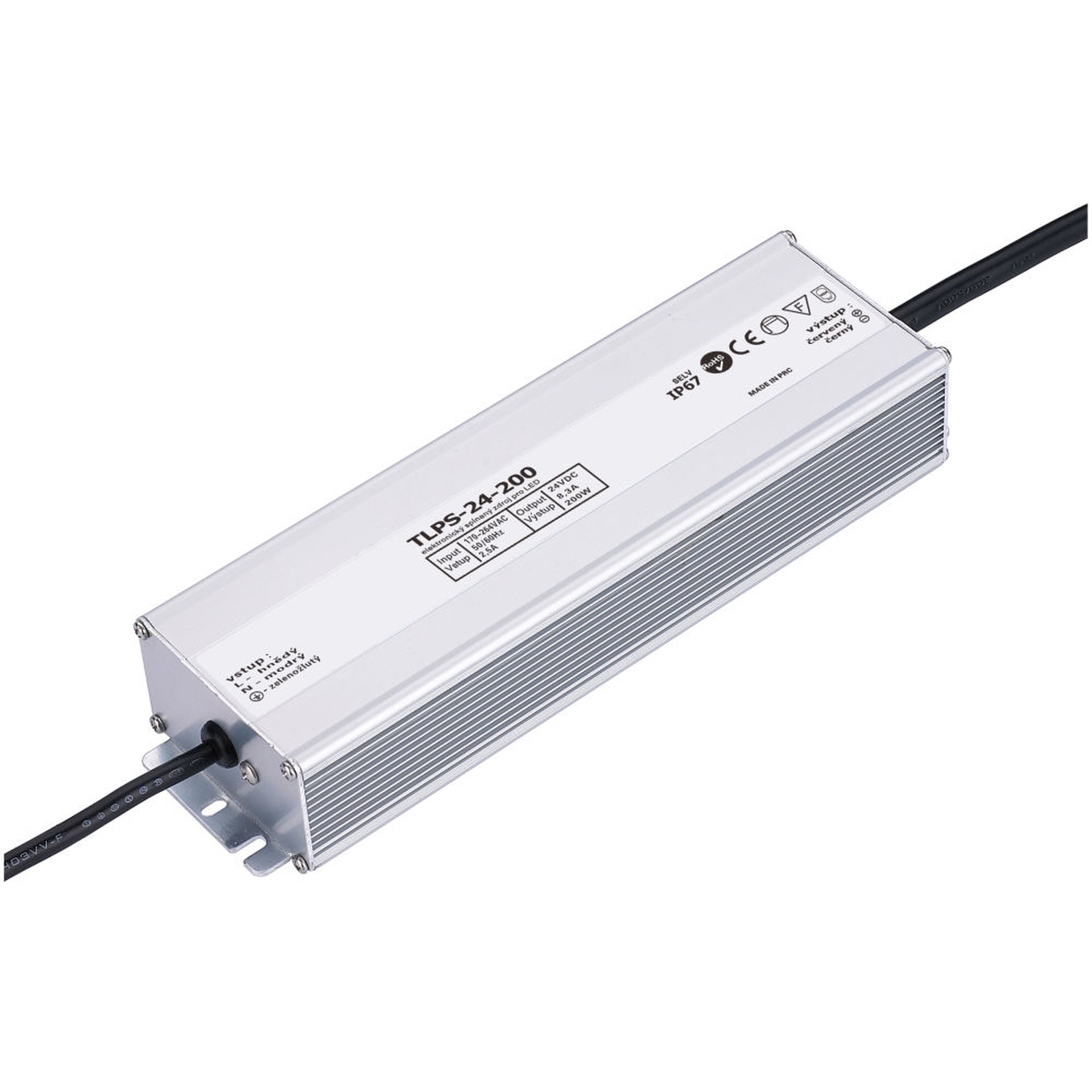 T-LED LED zdroj (trafo) 24V 200W IP67