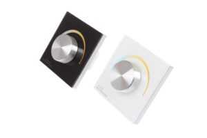 T-LED Nástěnný Ovladač dimLED pro LED pásky CCT Barva:: černá 069114