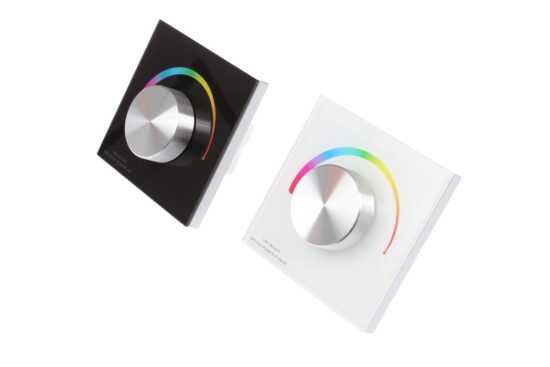 T-LED Nástěnný Ovladač dimLED pro LED pásky RGB Barva:: černá 069207