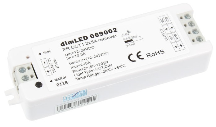 T-LED Přijímač dimLED pro LED pásky CCT 069002