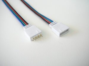 T-LED RGB spojovací konektor s kabelem 4pin 112121