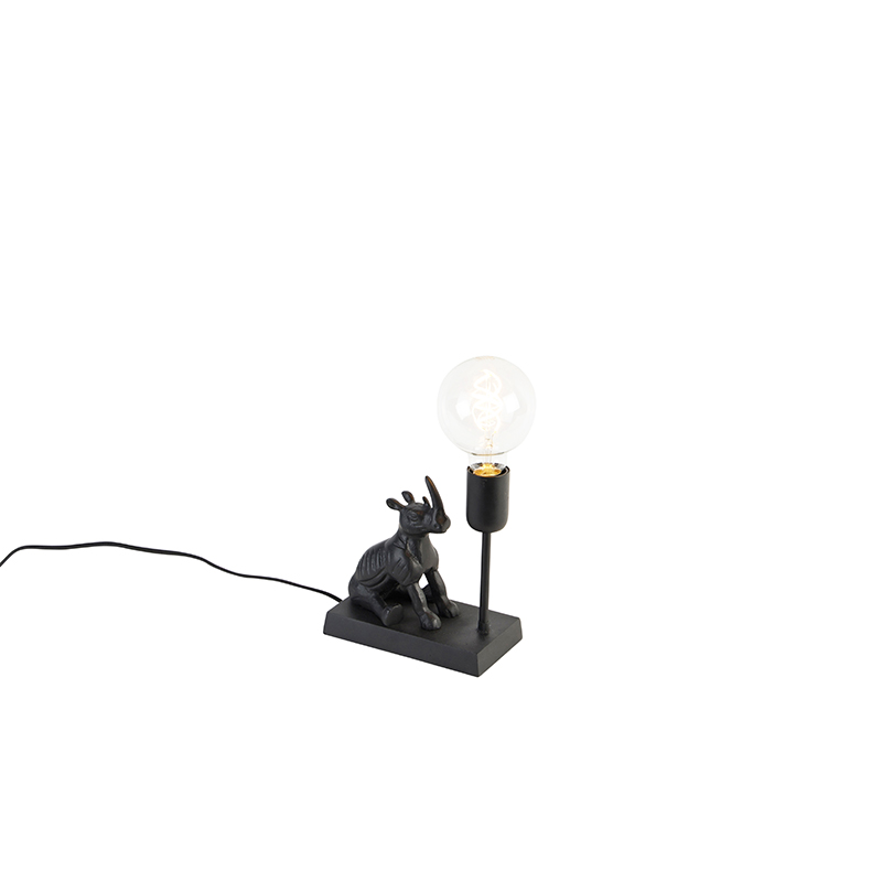 Vintage stolní lampa černá - Haesehorn