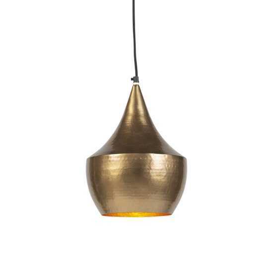 Vintage závěsná lampa zlatá - Duke B