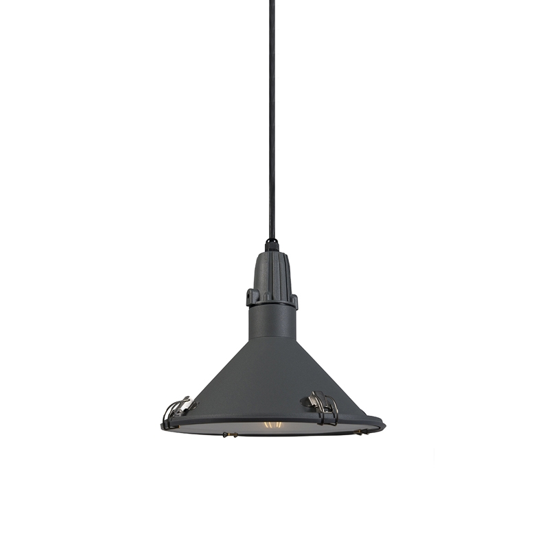 Průmyslová závěsná lampa šedá IP44 - Vida