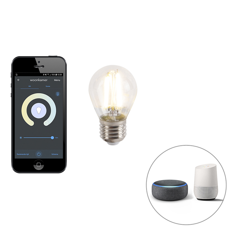 Inteligentní stmívatelná LED lampa E27 s přibližně 450 lm 1800 - 3000 K