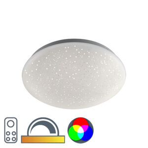 Moderní stropní svítidlo bílé s hvězdným efektem včetně LED - Bex