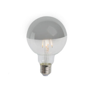 E27 dimbare LED lamp kopspiegel zilver G95 3