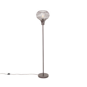 Moderne vloerlamp bruin - Frances