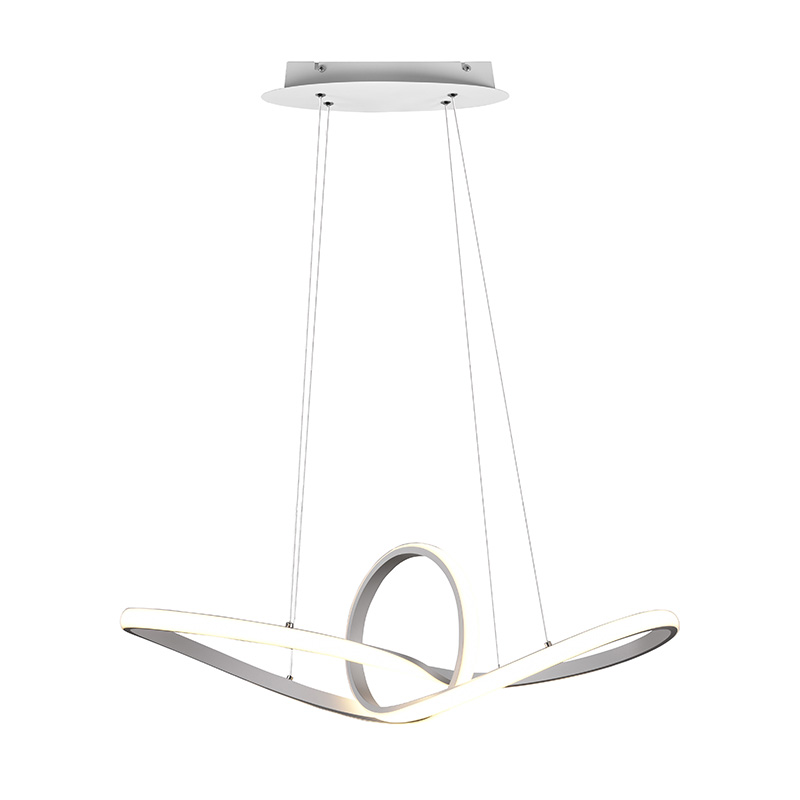 Design hanglamp wit incl. LED 3-staps dimbaar - Levi
