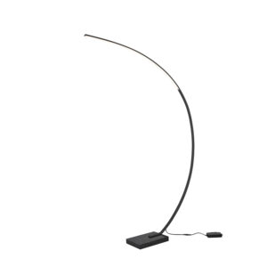 Designová stojací lampa černá včetně LED stmívatelná - Dina