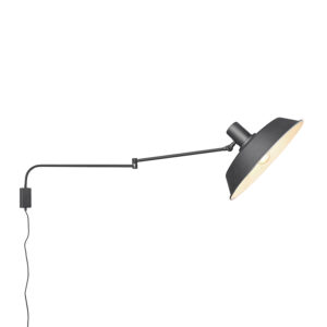 Moderní nástěnná lampa černá nastavitelná - Danielle