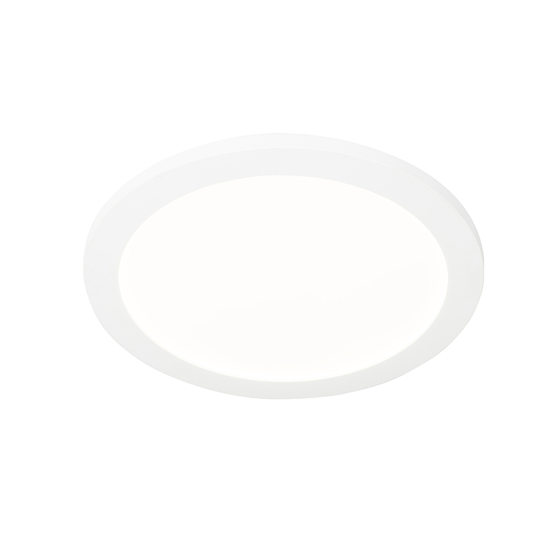 Stropní svítidlo bílé 30 cm včetně LED 3-stupňové stmívatelné IP44 - Steve