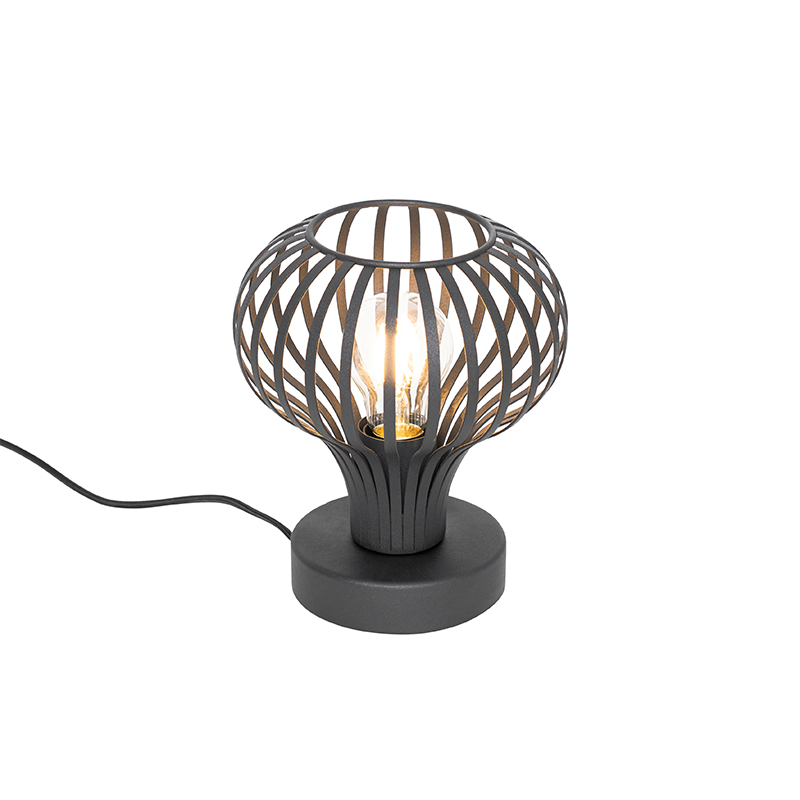 Moderne tafellamp zwart - Saffira