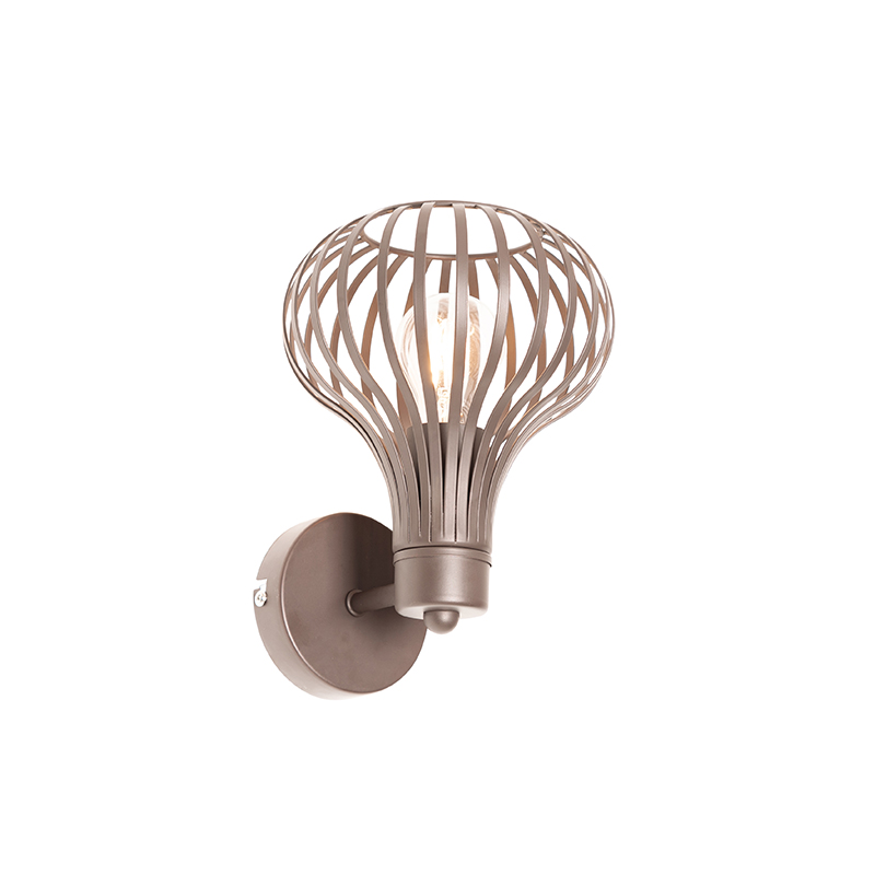 Moderne wandlamp bruin - Saffira
