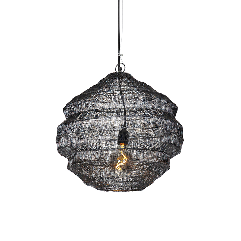Orientální závěsná lampa černá 45 cm x 40 cm - Vadi