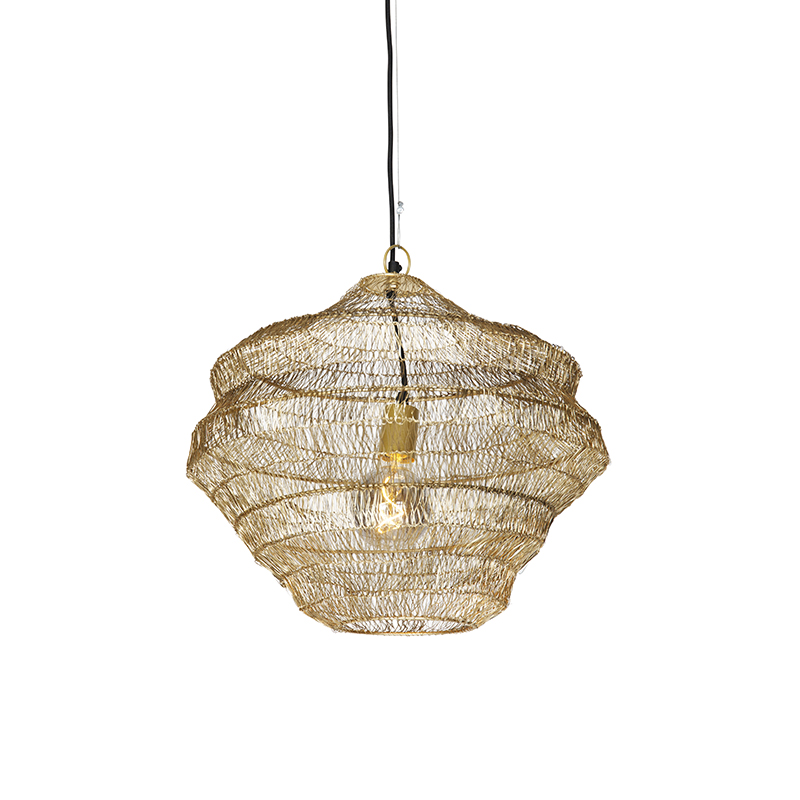 Orientální závěsná lampa zlatá 45 cm x 40 cm - Vadi