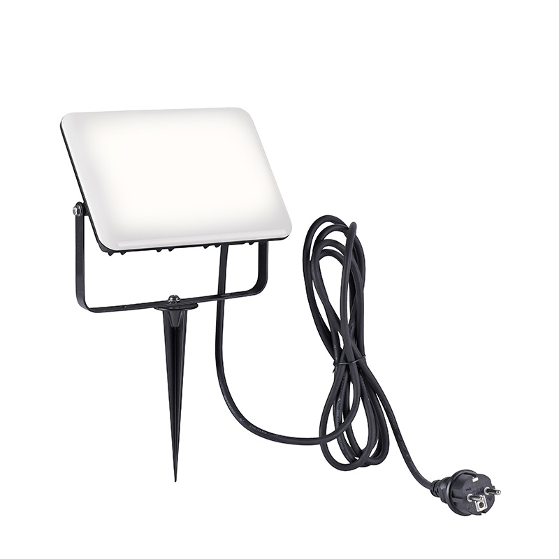 Straler zwart 19 cm incl. LED met grondpin IP65 - Klaas